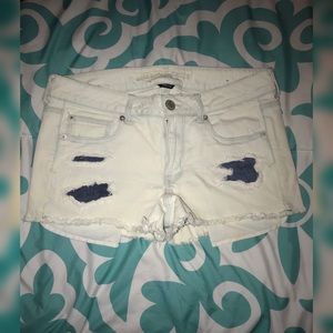 American eagle denim shortie shorts